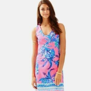 Lilly Pulitzer Tandie Sleeveless Shift Dress Pink Sz 0